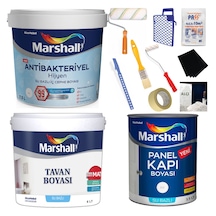 Marshall Antibakteriyel Hijyen Iç Cephe Boyası 10Kg+Tavan Boyası (279640956)