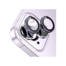 Ennar Apple Uyumlu iPhone 13 Mini Gerçek Cam Safir Lens Koruma Mor Mor
