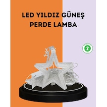 Hubrendy Tekno 3x3 Metre Yıldız Peri Led Perde Işık Romantik Dekorasyon