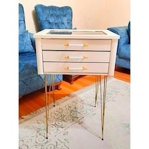 Firkete Tel Sehpa Ayağı (Altın Sarısı - 50 cm - 4 Adet)