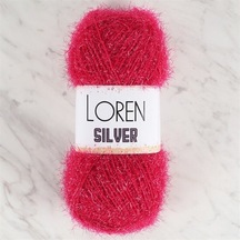Loren Silver Fuşya El Örgü İpi - Rs0022 - 34078