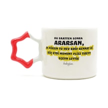 Bu Saatten Sonra Ararsan Baskılı Kırmızı Kulplu Yıldız Kupa