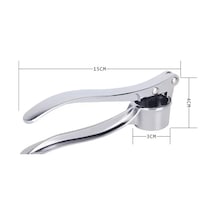 Mutfak Paslanmaz Çelik Sarımsak Parçalayıcı Sıkacağı Manuel Pres Beyaz - Altın