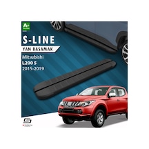 Mitsubishi L200 5 S-line Siyah Yan Basamak 193 Cm 2015-2019