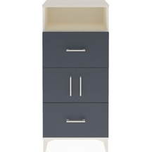 Arges Dolap 2 Raflı 2 Çekmeceli 2 Kapaklı 60x30x134 Aytaşı-an... Aytaşı