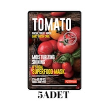 DERMAL 5 ADET Superfood Domates Maskesi I Parlaklık  ve Nem Veren