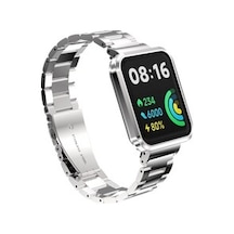 Lexroo Xiaomi Redmi Watch 2 Lite Metal Kordon - Gümüş