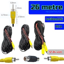 26 Metre Araç Kamerası Video Kablosu Tetiklemeli Rca Soket