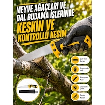 Zenvia Kılıflı Budama Bahçe Testeresi 270 Mm Düz Bıçaklı Znv2026