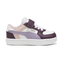 Puma Caven 2.0 Block Ac+ Beyaz Kız Çocuk Sneaker Beyaz-mor-lıla Çok Renkli