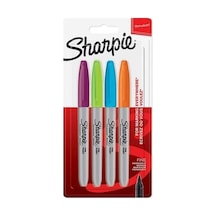 Sharpie Fine Permanent Markör 4'lü Canlı Renkler Seti İle Yaratıcı Çizimler İçin