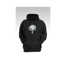 Blackjack Giyim Blackjackgiyim Siyah Kapşonlu Gögüs Baskılı Naruto Sweatshirt siyah
