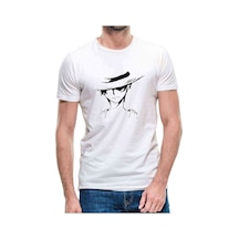 Anime One Piece Baskılı Beyaz Erkek Tshirt (530982087)