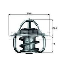 MAHLE TX583D TERMOSTAT FIESTA IV JA_. JB_ 83C