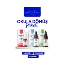 Erbatab Okula Dönüş Paketi Vitamin D3 Vitamin B12 Alg Yağı Omega-3