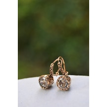 Stoneage Jewellery Elmas Görünümlü Bayan Küpe Bronz