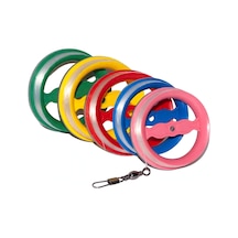 3 No Contalı Kasnak 0.60 Misina 50 Metre Fırdöndülü Sarılı Hazır Takım 5 Adet Set