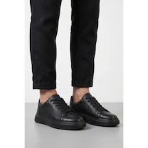 Papuçcity Pisagor Ps-581 Erkek Hakiki Deri Sneakers Spor Ayakkkabı Siyah Papuçcity Pisagor Ps-581 Erkek Hakiki Deri Sneakers Spor Ayakkkabı Siyah