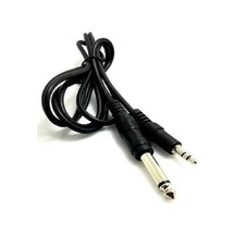 1,5 Metre 3,5 Mm - 6,3 Mm Jak Kablosu Kırılmaya Dayanıklı Fişler Ses/kulaklık Kablosu/aux Kablo, Pc/dizüstü Bilgisayar, Amfi, Araba Ve Hifi, Siyah