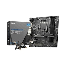 MSI MB PRO B660M-P WIFI DDR4 SOKET 1700 DDR4 4600 (OC) PCI-E Gen