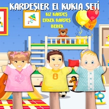 3 Parça Tox Kardeşler El Kukla Set Eğitici Oyuncak