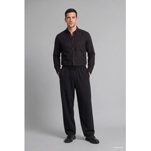 Defacto Relaxed Fit Rahat Kalıp Normal Bel Boru Paça Pantolon H1048ax26wnbk81 Siyah-bk81