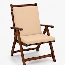 Tek Parça Sırtlıklı Sandalye Minderi 80 40 4 Cm Bej 80 40 4 Cm
