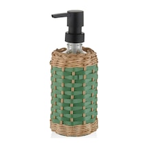 The Mia Rattan Cam Sıvı Sabunluk Yeşil 330 Cc Çok Renkli