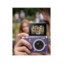 4k Kompakt Kamera 48 Mp Autofocus Flash Özellikli Vlog Kamera - Hs08372350-4561 Renkli