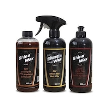 Shine Wax Ppf Şampuan & Hızlı Cila & Lastik Parlatıcı Jel 500 Ml 3'lü Set