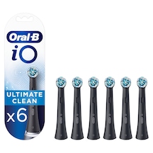 Oral-B İo Ultimate Clean Siyah Diş Fırçası Yedek Başlığı 6'lı