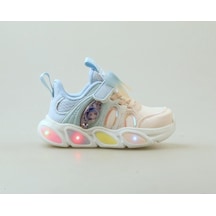 Pepino Pk24-1830 Işıklı Hafif İthal Çocuk Spor Ayakkabı Bebe Mavi Gümüş