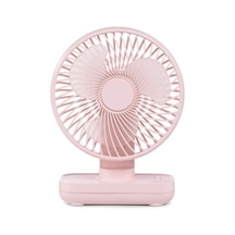 Dinosaurs D606 4w Usb Şarj Edilebilir Taşınabilir 4 Vitesli Ayarlanabilir Masaüstü Fan Pembe