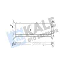 Opel Corsa B Motor Radyatoru 1.4 1993-2000 C14nz X14sz Kale 357015