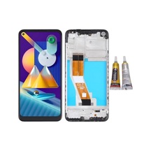 Te Samsung Uyumlu M11 M115 Çıtalı Lcd Ekran Servis + B7000