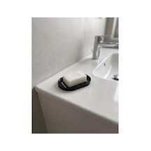 Buççin Online Mağaza Modern Izgaralı Sabunluk - Banyo Ve Mutfak Sabunluğu Plastik Siyah Çok Renkli