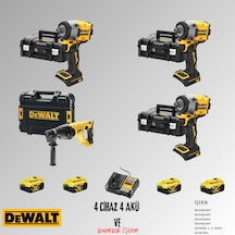 Dewalt DCF922NT + DCF922NT + DCH133NT + DCF922NTt 4 Adet 5 Amper Akü + Şarj Aleti Set