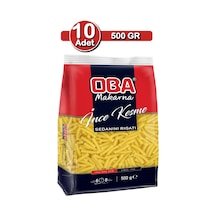 Oba İnce Kesme Makarna 500 G X 10 Adet Çoklu Aile Paketi
