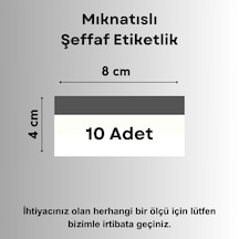 Şeffaf Etiket 50 Ad Pvc Magnet Etiketlik Mıknatıslı 8x4 Cm Raf Etiket Cebi