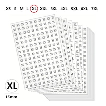 Xl Yapışkanlı Çapı-15mm Yuvarlak Beden Etiketi 300 Adet 300