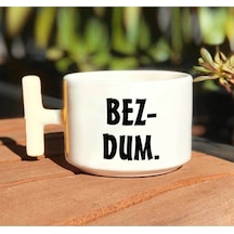 Bezdum Baskılı Beyaz T Kulp Kupa Bardak
