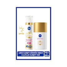NIVEA Luminous630 Thiamidol Etkili Leke Karşıtı Gündüz Yüz Bakım Kremi 40 ML +  Çatlak Karşıtı Vücut Bakım Yağ Serumu 100 ML