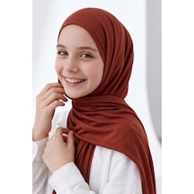 Angel&co. Girls Clothing Penye Şal Koyu Tarçın 65x170 Cm Bordo Bordo