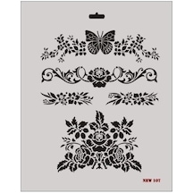 Mey İthalat Rich New Seri N-107 Stencil 35x25 Cm