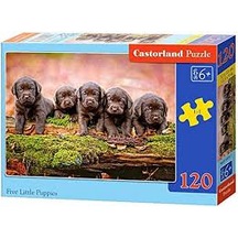 Castorland 120 Parça Beş Köpek Yavrusu