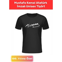 Cumhuriyetin 100. Yılına Özel 30 Ağustos 29 Ekim 10 Kasım Mustafa Kemal Atatürk Imzalı Unisex Tişört