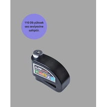 Motosiklet Ve Bisiklet İçin 6mm Pinli Alarmlı Disk Kilidi -