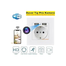 Duvar Tip Priz Kamera Uzaktan İzleme - Ses Dinleme - Kayıt Etme