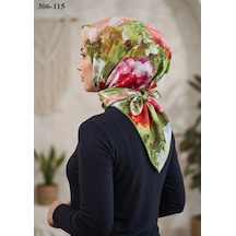Sharell Desenli Soft Pamuk Eşarp 306-115 Çok Renkli