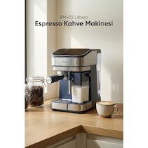 Fressi EM-02 Urban 1350 W Espresso Latte Cappuccino Kahve Makinesi